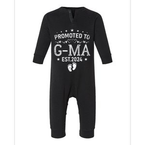 Promoted To GMa 2024 Cool Family Baby Reveal Matching Infant Fleece One Piece