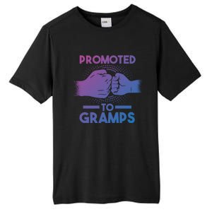 Promoted To Gramps Grandpa Cool Gift Tall Fusion ChromaSoft Performance T-Shirt