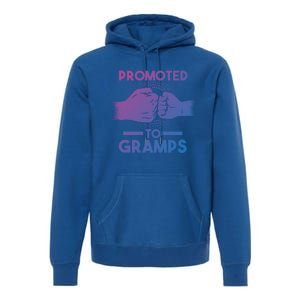 Promoted To Gramps Grandpa Cool Gift Premium Hoodie