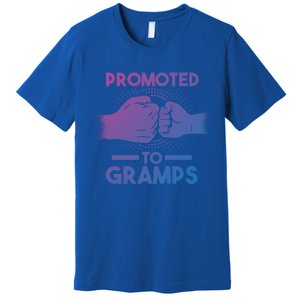 Promoted To Gramps Grandpa Cool Gift Premium T-Shirt