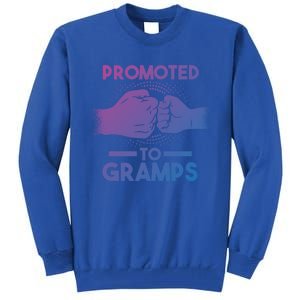 Promoted To Gramps Grandpa Cool Gift Tall Sweatshirt