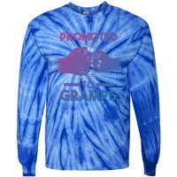 Promoted To Gramps Grandpa Cool Gift Tie-Dye Long Sleeve Shirt