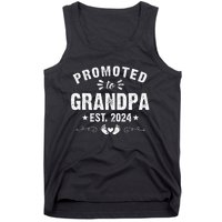 Promoted To Grandpa 2024 SoonToBe Grandfather New Grandpa Tank Top