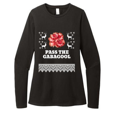 Pass The Gabagool Christmas Ugly Long Sleeve Womens CVC Long Sleeve Shirt