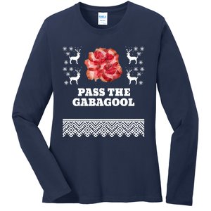 Pass The Gabagool Christmas Ugly Long Sleeve Ladies Long Sleeve Shirt