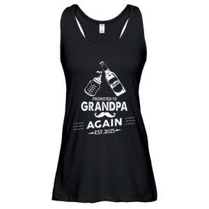 Promoted To Grandpa Again 2025 Pregnancy Announcement Ladies Essential Flowy Tank