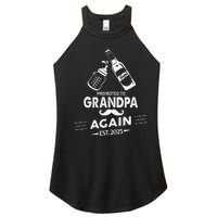 Promoted To Grandpa Again 2025 Pregnancy Announcement Women's Perfect Tri Rocker Tank