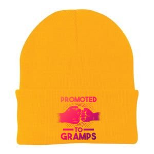 Promoted To Gramps Grandpa Cool Gift Knit Cap Winter Beanie