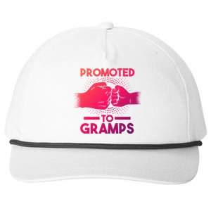 Promoted To Gramps Grandpa Cool Gift Snapback Five-Panel Rope Hat