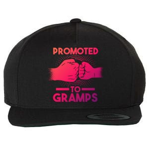 Promoted To Gramps Grandpa Cool Gift Wool Snapback Cap