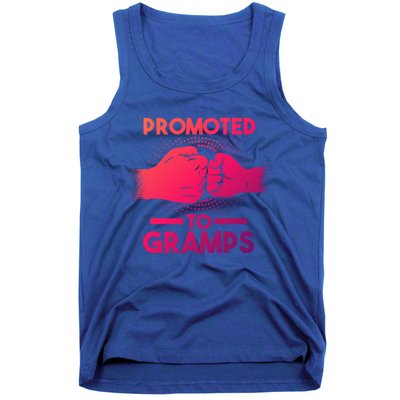 Promoted To Gramps Grandpa Cool Gift Tank Top