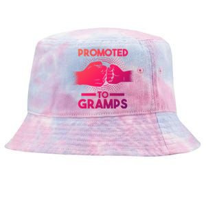 Promoted To Gramps Grandpa Cool Gift Tie-Dyed Bucket Hat