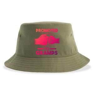 Promoted To Gramps Grandpa Cool Gift Sustainable Bucket Hat