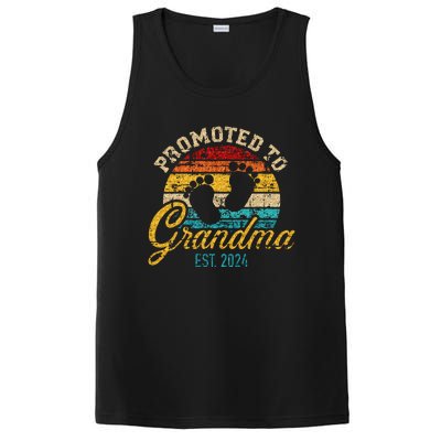 Promoted To Grandma Est 24 Flower Mothers Day New Grandma PosiCharge Competitor Tank