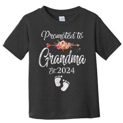 Promoted To Grandpa 24 Again For New Baby Grandfather Toddler T-Shirt