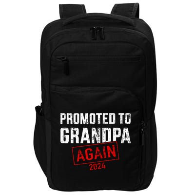 Promoted To Grandpa 24 For Pregnancy Baby Announcement Impact Tech Backpack