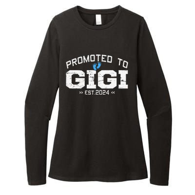 Promoted To Gigi Est 2024 Mothers Day First Time Mom Womens CVC Long Sleeve Shirt