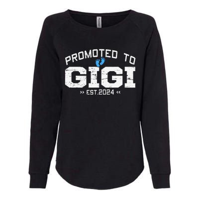 Promoted To Gigi Est 2024 Mothers Day First Time Mom Womens California Wash Sweatshirt