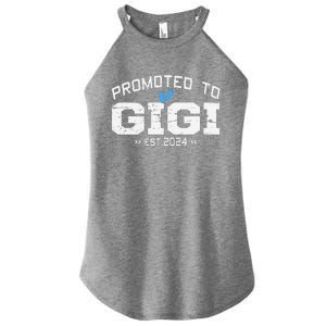 Promoted To Gigi Est 2024 Mothers Day First Time Mom Women's Perfect Tri Rocker Tank