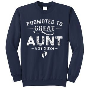 Promoted To Great Aunt 2024 Mothers Day First Time Mom Sweatshirt