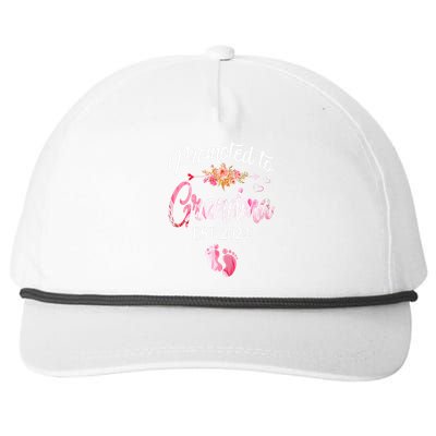 Promoted To Grandma 2024 First Time New Grandma Pregnancy Snapback Five-Panel Rope Hat