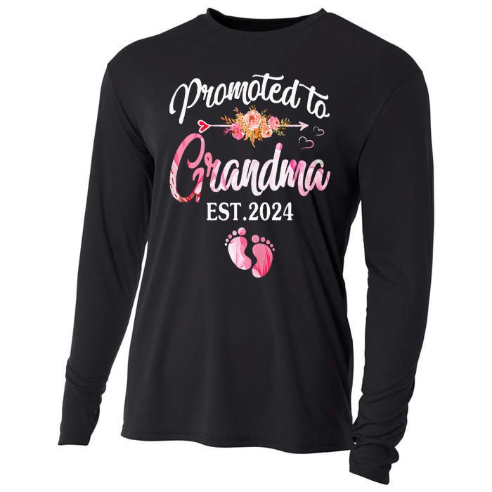 Promoted To Grandma 2024 First Time New Grandma Pregnancy Cooling Performance Long Sleeve Crew