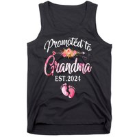 Promoted To Grandma 2024 First Time New Grandma Pregnancy Tank Top