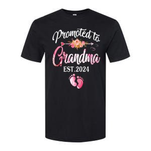 Promoted To Grandma 2024 First Time New Grandma Pregnancy Softstyle CVC T-Shirt