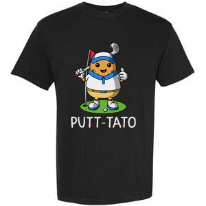 Putt Tato Golfing Potatoes Potato Funny Golf Player Pun Garment-Dyed Heavyweight T-Shirt