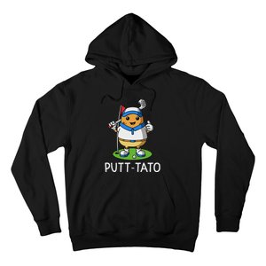 Putt Tato Golfing Potatoes Potato Funny Golf Player Pun Hoodie