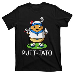 Putt Tato Golfing Potatoes Potato Funny Golf Player Pun T-Shirt