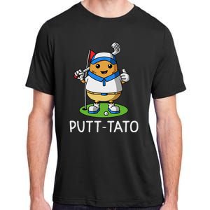 Putt Tato Golfing Potatoes Potato Funny Golf Player Pun Adult ChromaSoft Performance T-Shirt