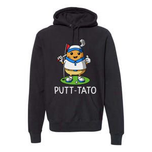 Putt Tato Golfing Potatoes Potato Funny Golf Player Pun Premium Hoodie