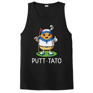 Putt Tato Golfing Potatoes Potato Funny Golf Player Pun PosiCharge Competitor Tank