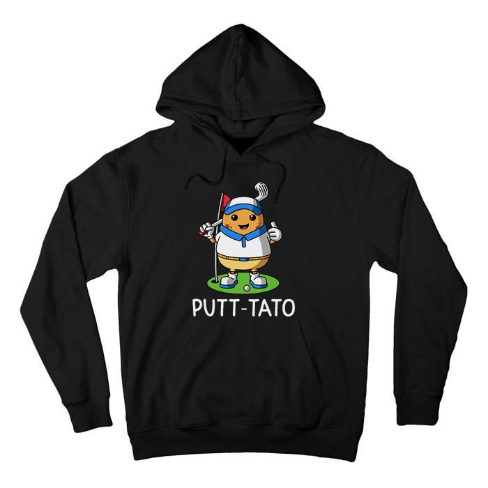 Putt Tato Golfing Potatoes Potato Funny Golf Player Pun Tall Hoodie