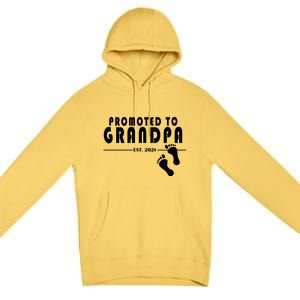 Promoted To Grandpa Established 2024 Premium Pullover Hoodie