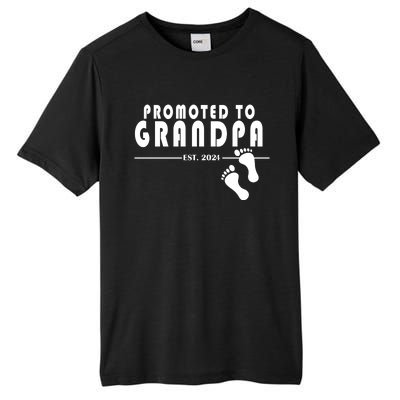 Promoted To Grandpa Established 2024 Tall Fusion ChromaSoft Performance T-Shirt