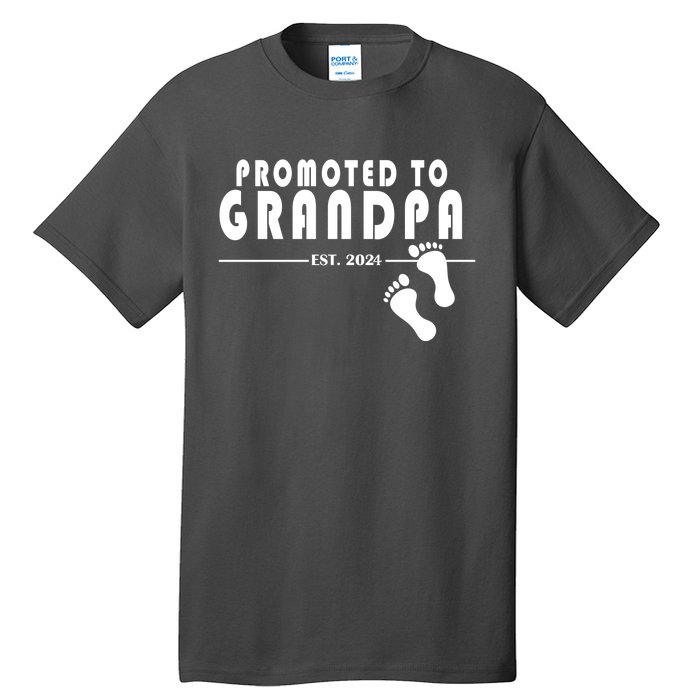 Promoted To Grandpa Established 2024 Tall T-Shirt