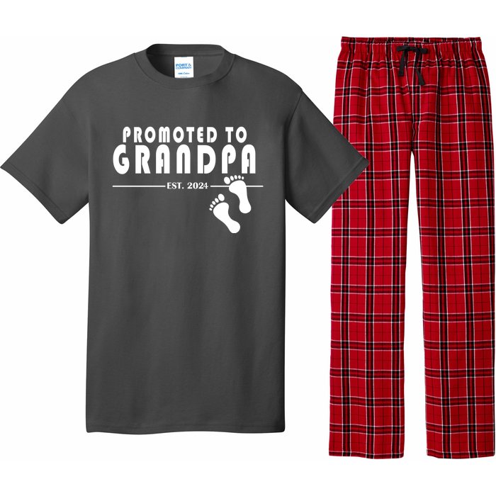 Promoted To Grandpa Established 2024 Pajama Set