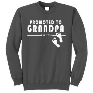 Promoted To Grandpa Established 2024 Tall Sweatshirt