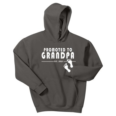 Promoted To Grandpa Established 2024 Kids Hoodie