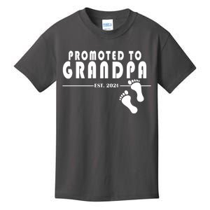 Promoted To Grandpa Established 2024 Kids T-Shirt