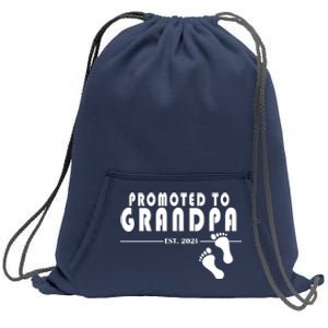 Promoted To Grandpa Established 2024 Sweatshirt Cinch Pack Bag