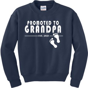 Promoted To Grandpa Established 2024 Kids Sweatshirt