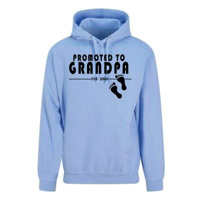 Promoted To Grandpa Established 2024 Unisex Surf Hoodie