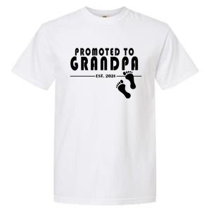 Promoted To Grandpa Established 2024 Garment-Dyed Heavyweight T-Shirt