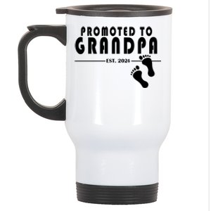 Promoted To Grandpa Established 2024 Stainless Steel Travel Mug