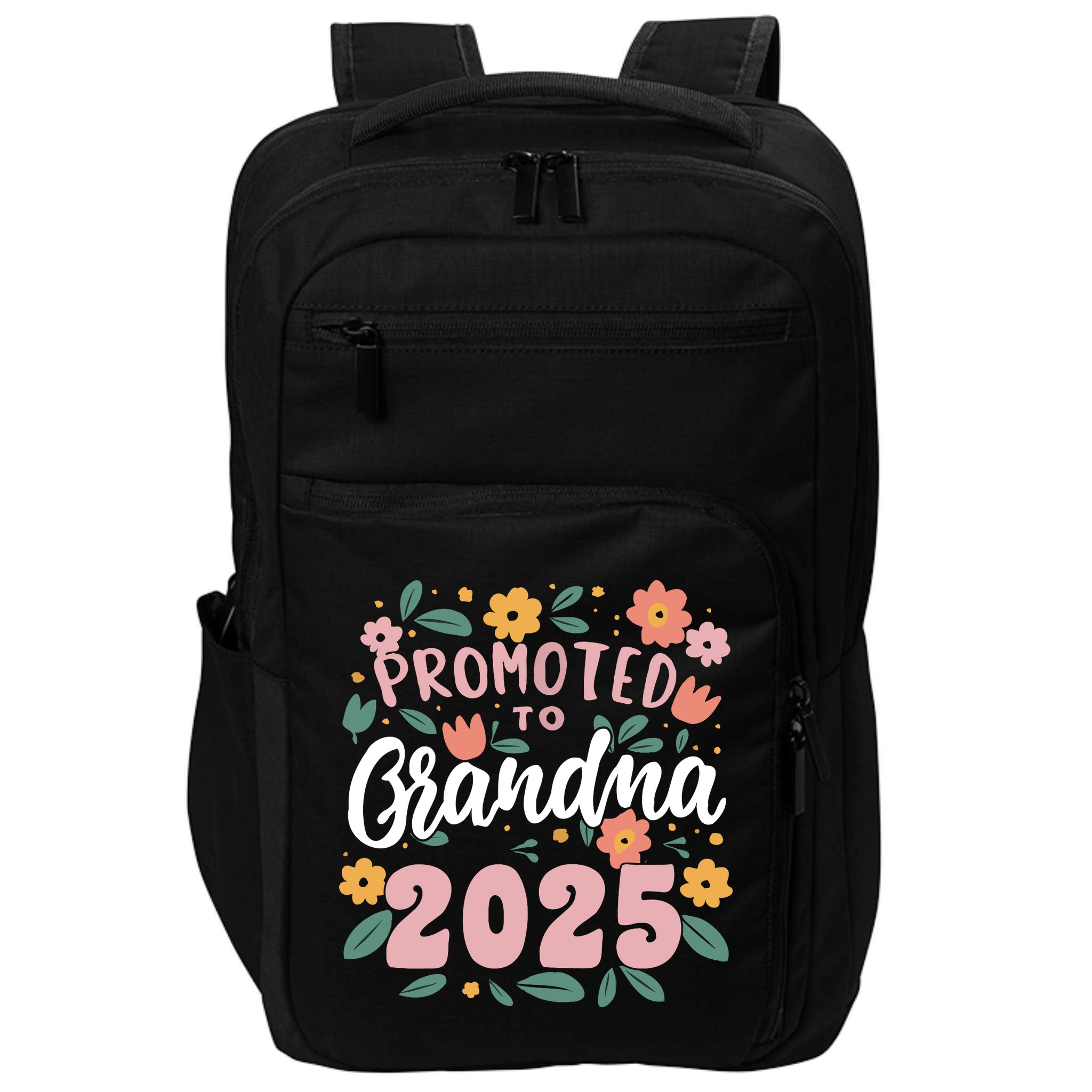 Promoted To Grandma 2025 First Time New Grandma Pregnancy Impact Tech Backpack