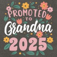 Promoted To Grandma 2025 First Time New Grandma Pregnancy Cotton Canvas Backpack