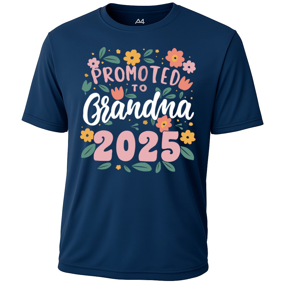 Promoted To Grandma 2025 First Time New Grandma Pregnancy Performance Shirt